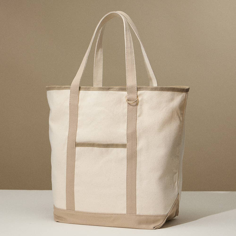 Large Multi Classic Canvas Tote Bag