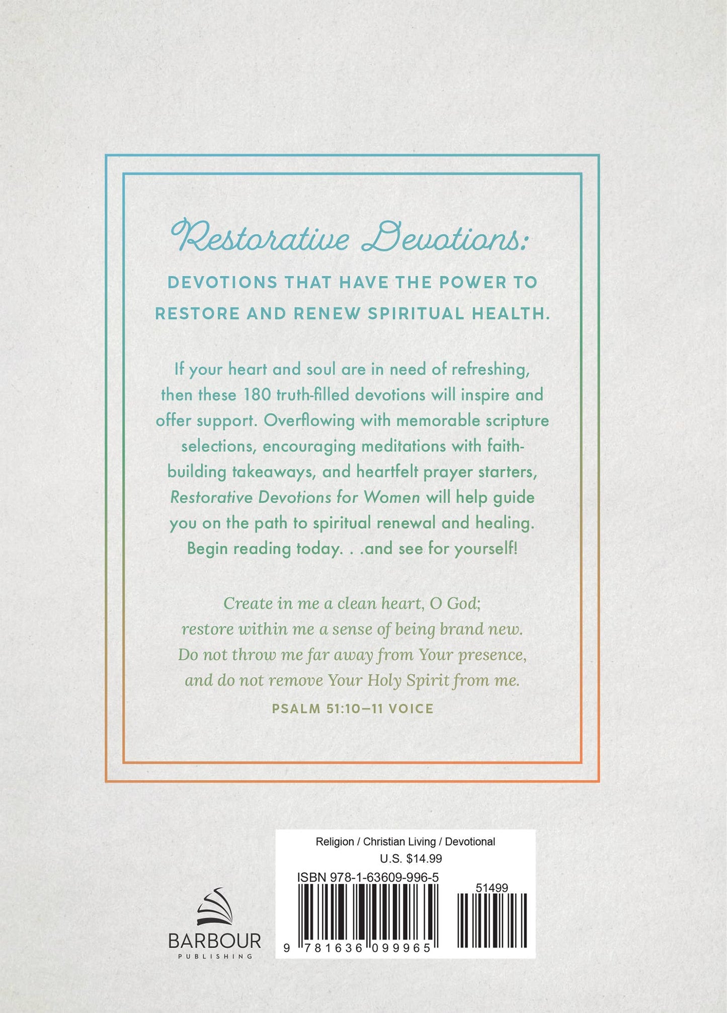 Restorative Devotions for Women