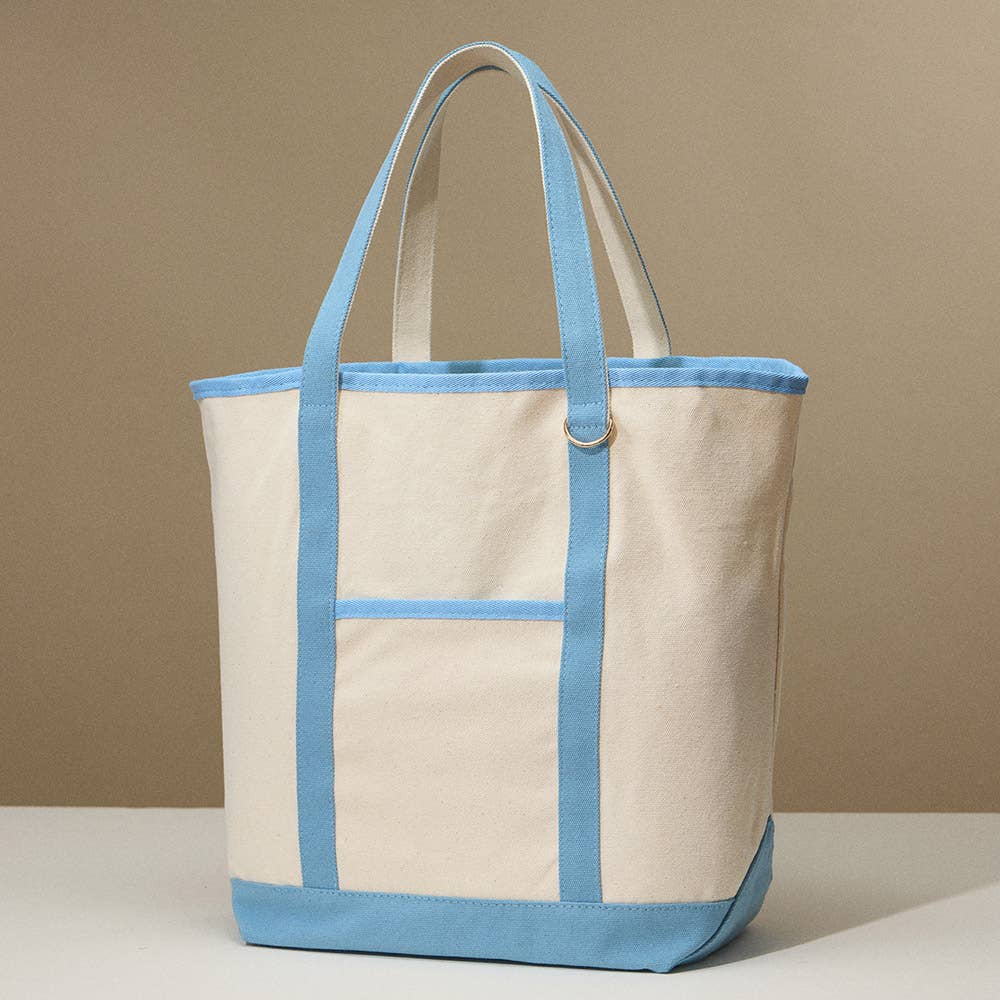 Large Multi Classic Canvas Tote Bag
