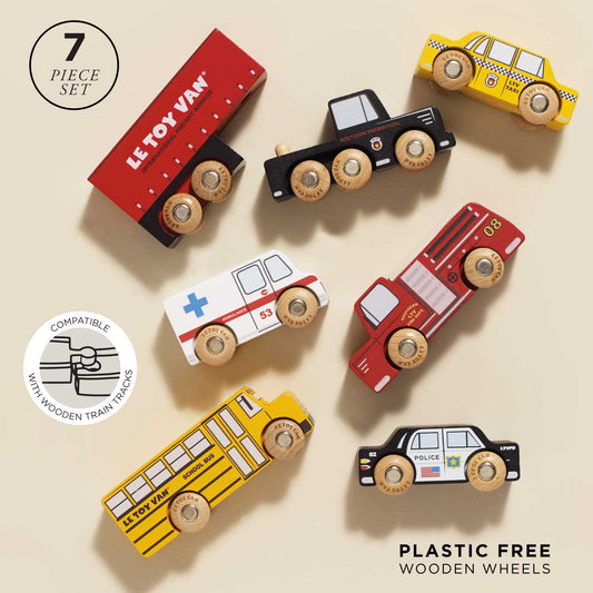American Wooden Car Set