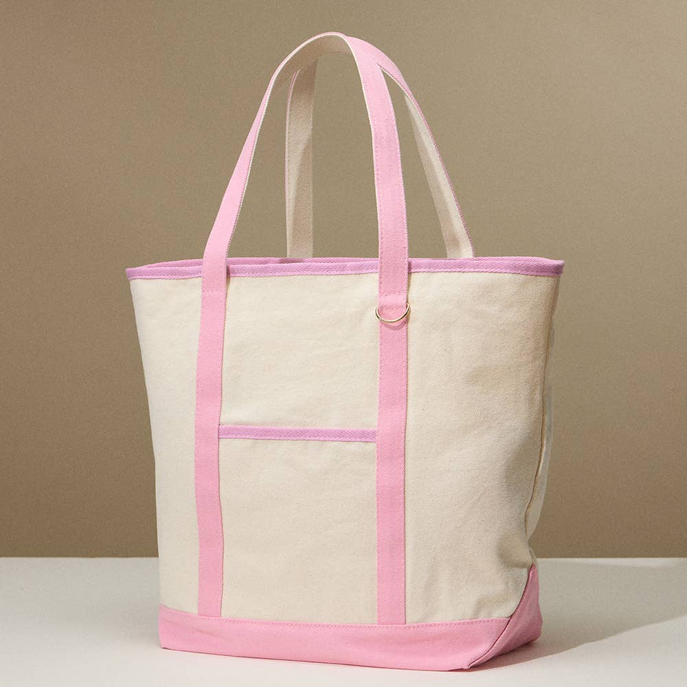 Large Multi Classic Canvas Tote Bag