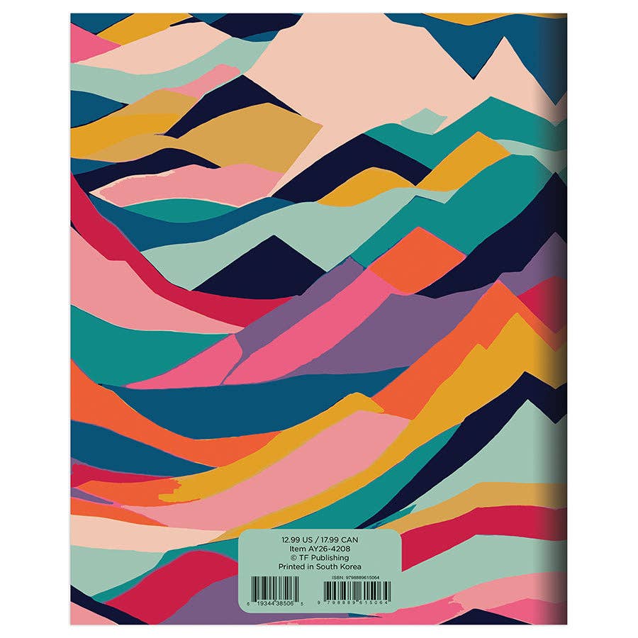 Peaks and Valleys Medium Monthly Planner 2025-2026