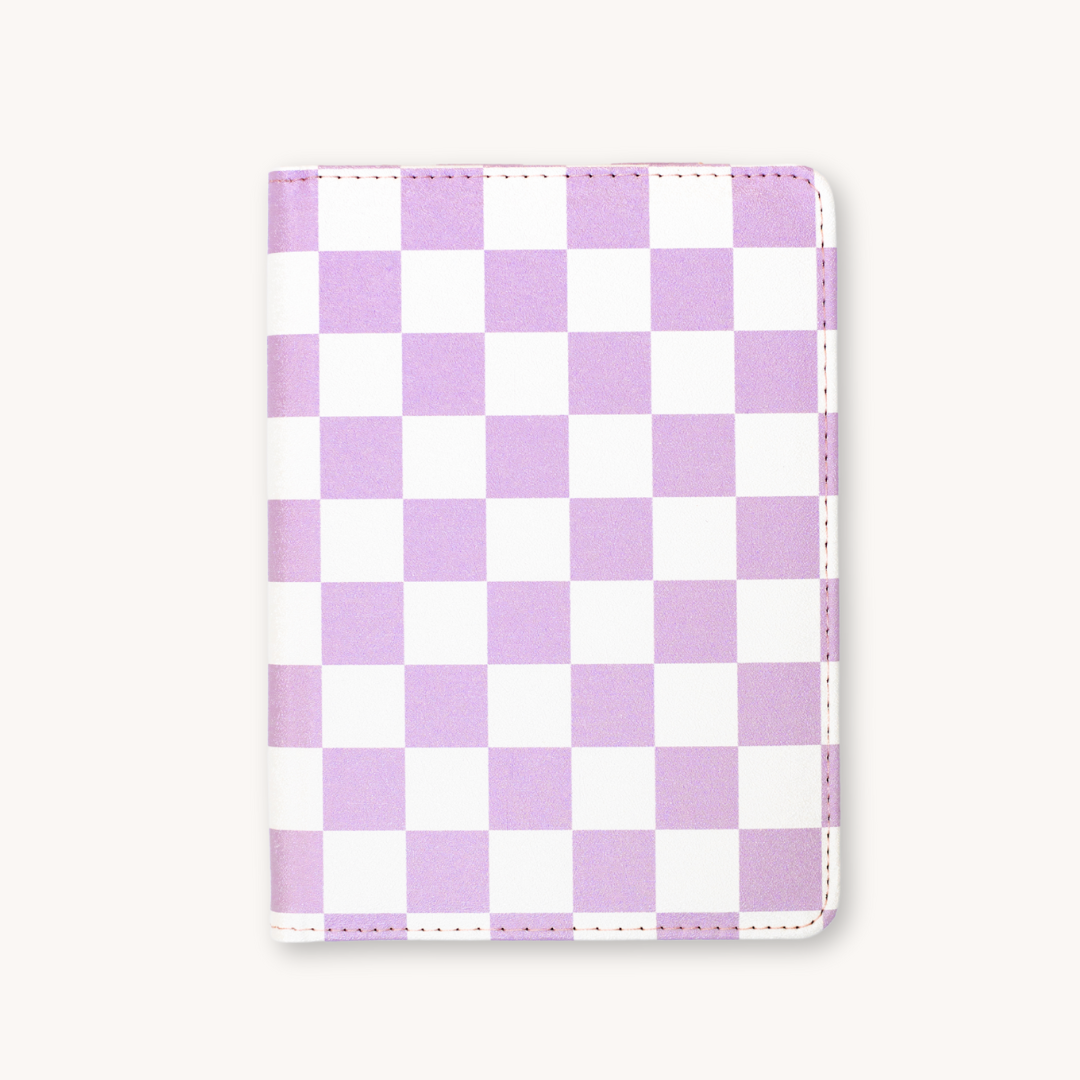 Purple Checker Kindle Case