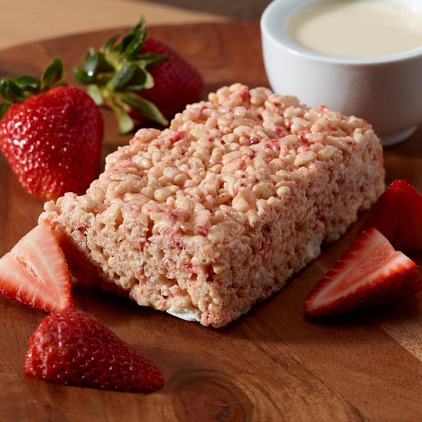 Strawberries & Cream Crispie Treat