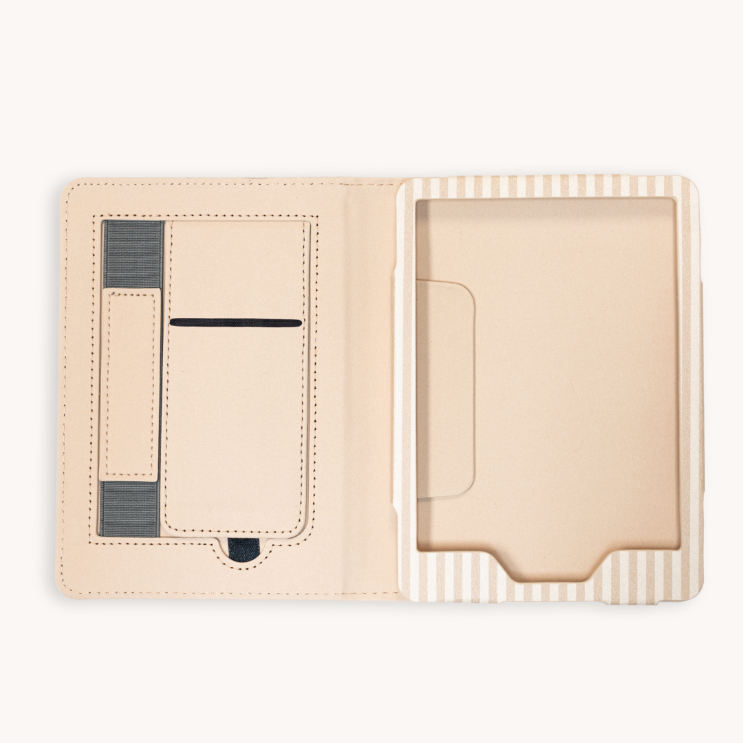 Latte Stripes Kindle Case