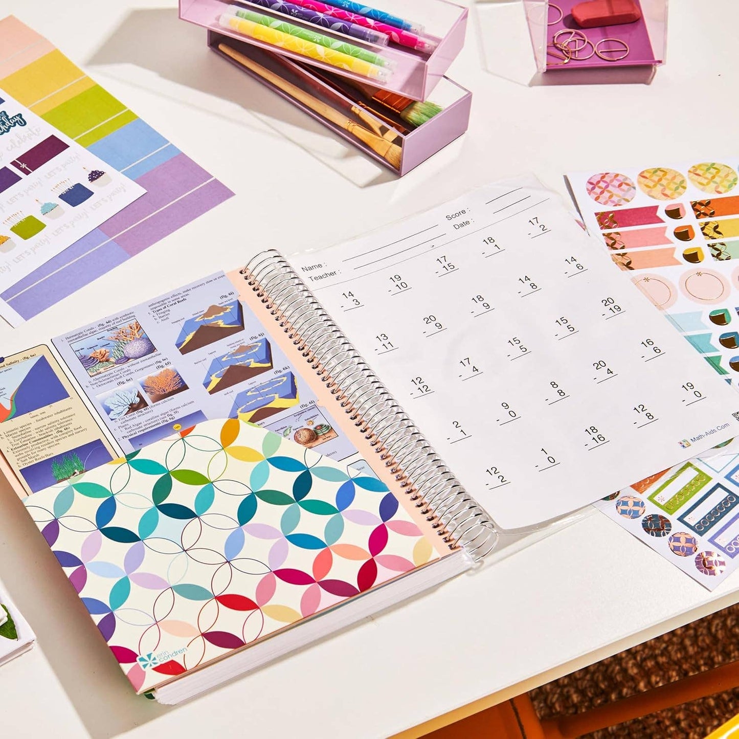 8.5x11 Homeschool Planner - School Supplies