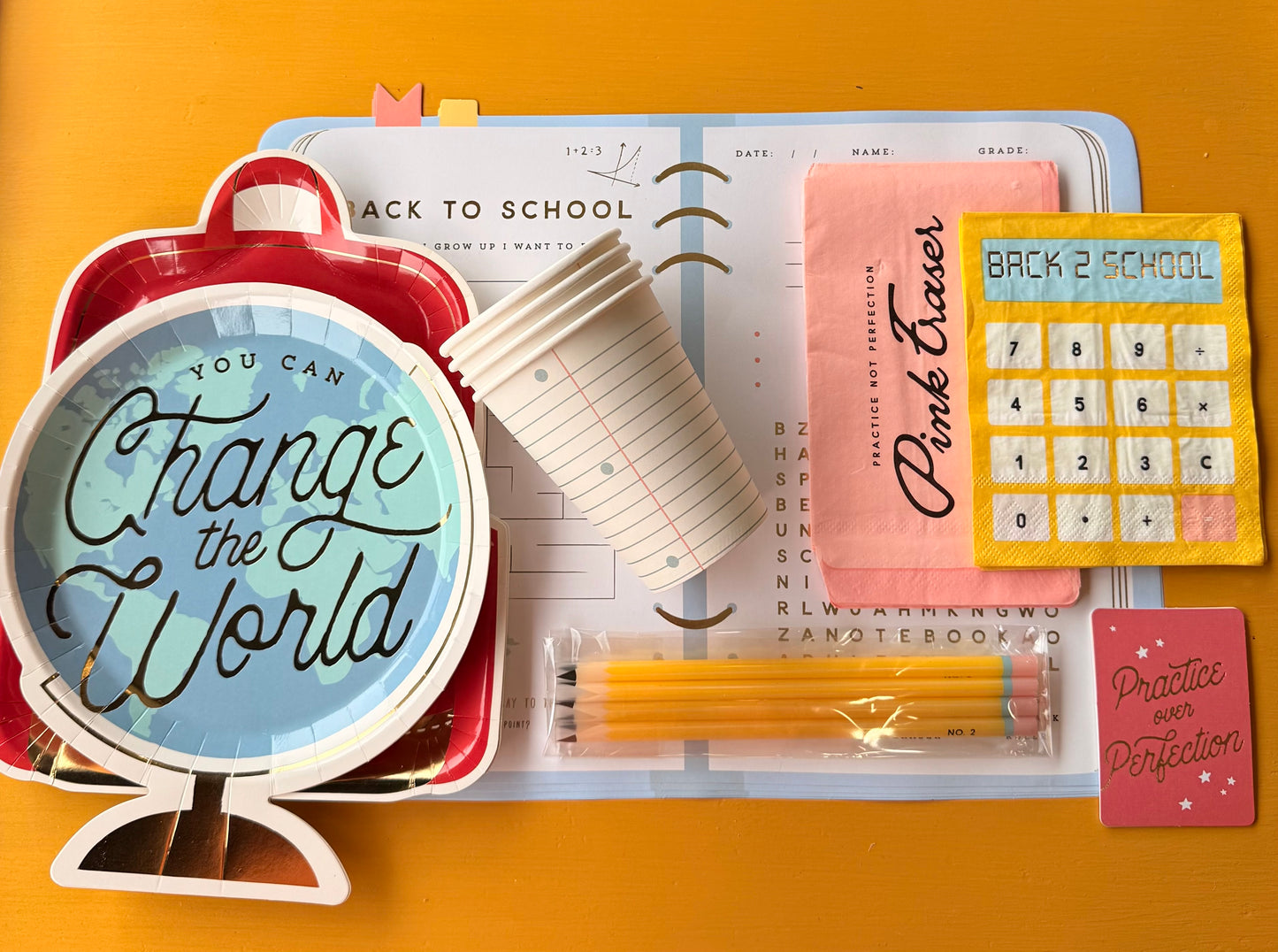 Back to School Place Setting