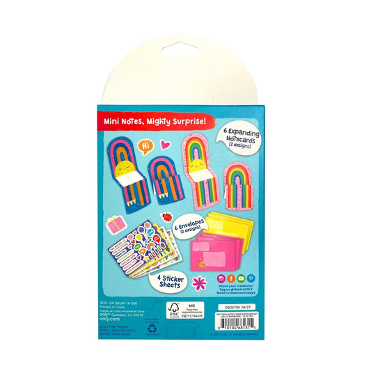 Tiny Tadas!: notecard & Sticker Kit - Hello Rainbows (Set of