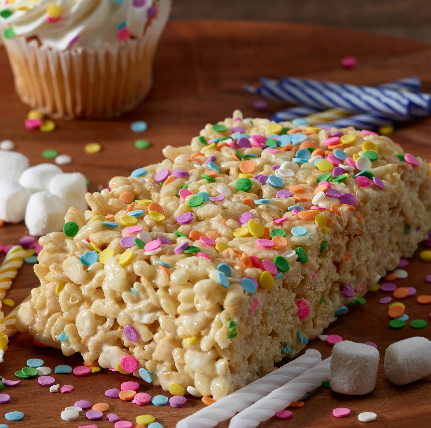 Birthday Cake Crispie Treat