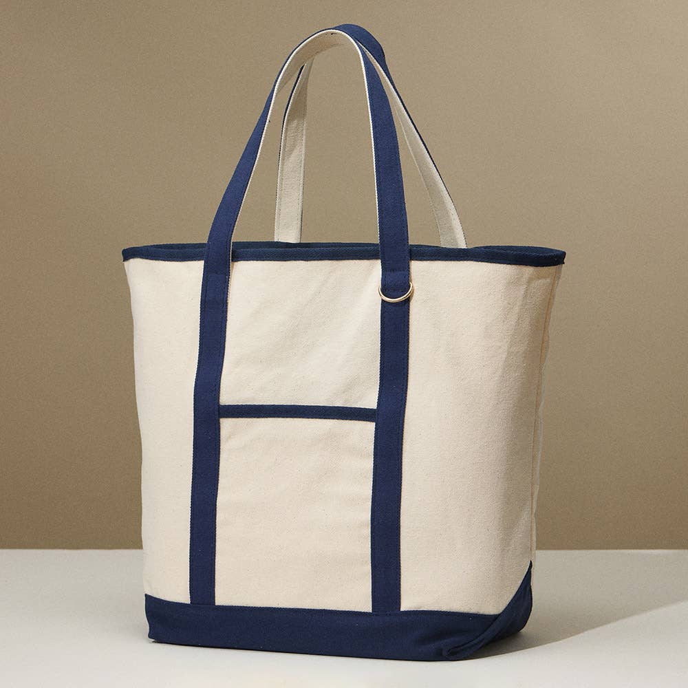 Large Multi Classic Canvas Tote Bag