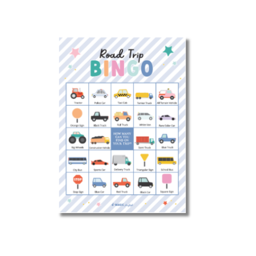 Car Bingo Notepad