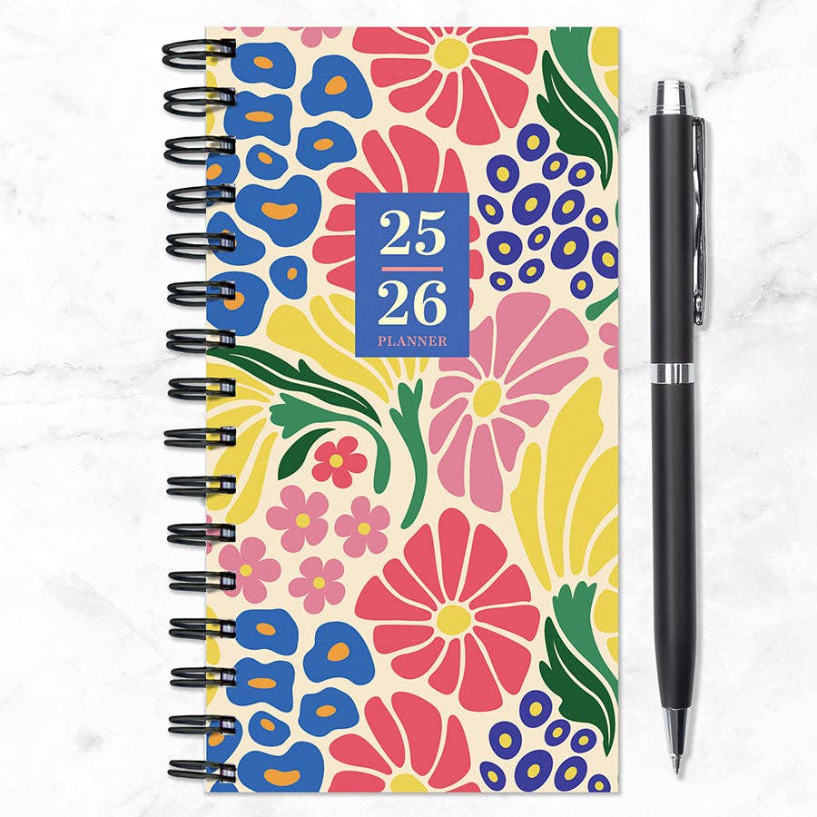 Floral Medley Weekly Monthly Planner 2025-2026