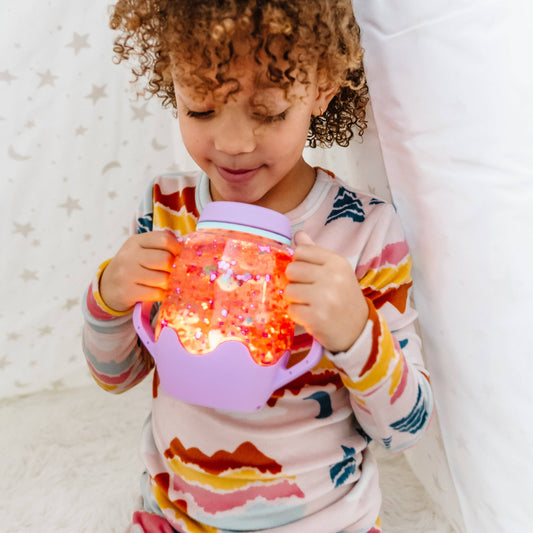 Glo Pals Purple Sensory Play Jar