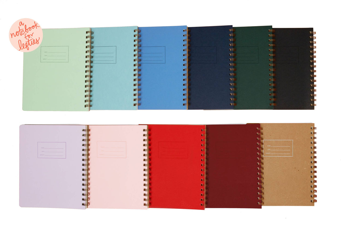 Lefty Standard Notebook - Solid Color Cover: Lilac