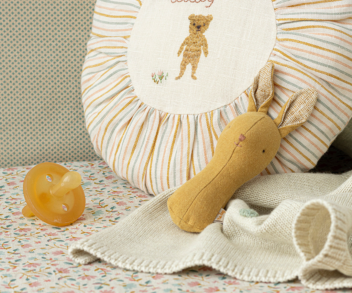Lullaby friends, Bunny rattle- Dusty Yellow