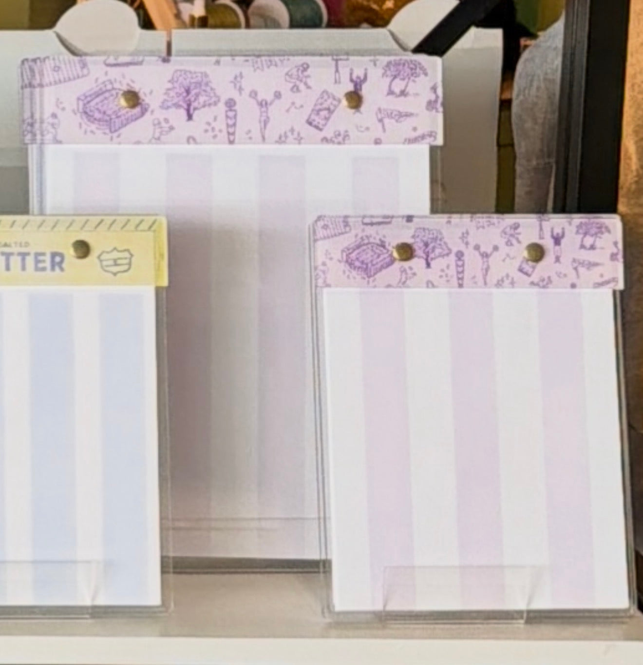 Swag Purple Football Toile Large Notepad