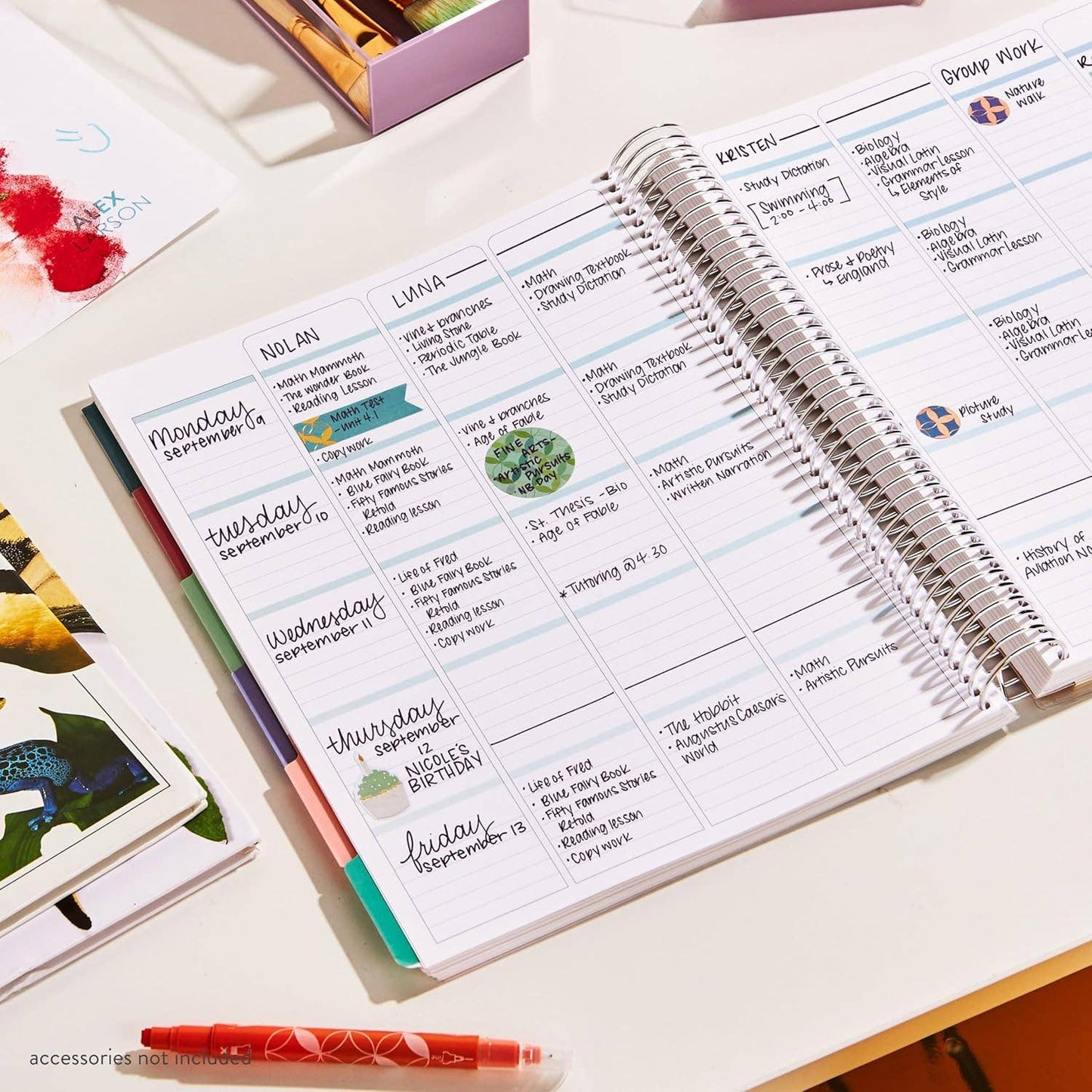 8.5x11 Homeschool Planner - School Supplies