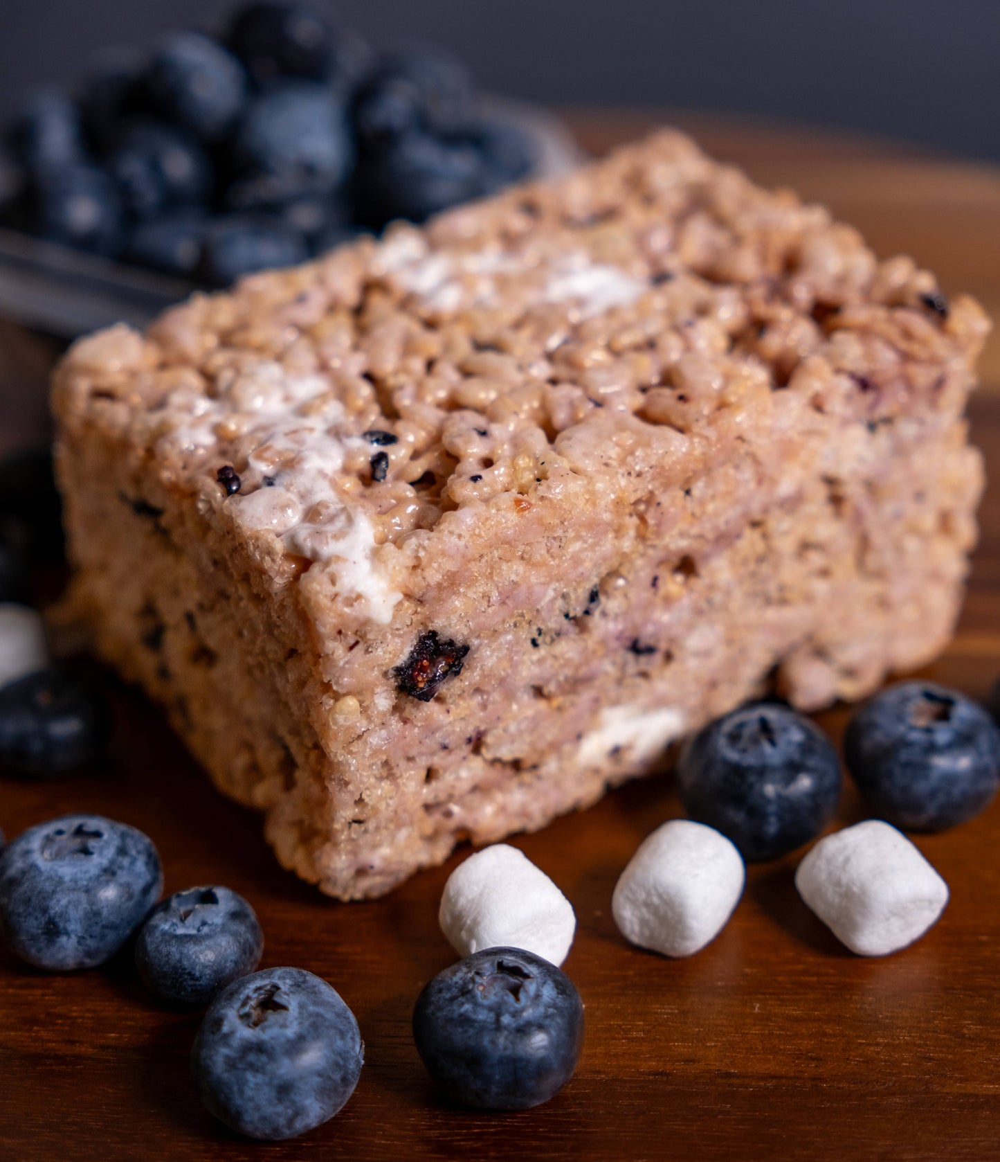 Blueberry Crisp Crispie Treat