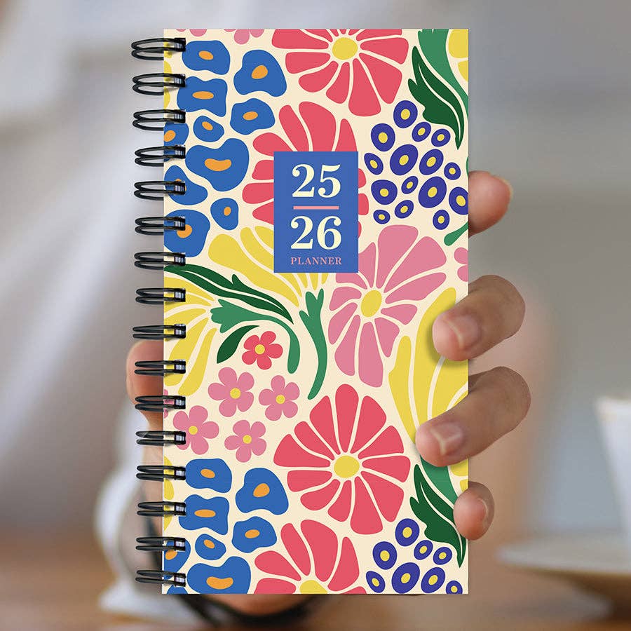 Floral Medley Weekly Monthly Planner 2025-2026