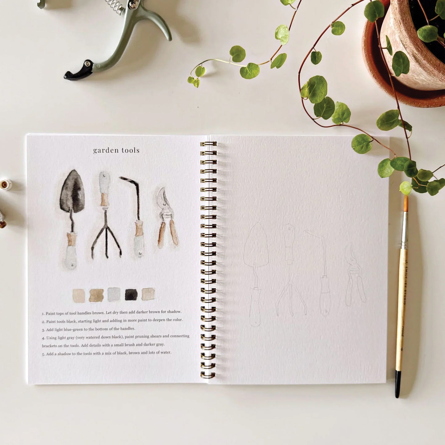 Emily Lex Studio Garden Watercolor Workbook