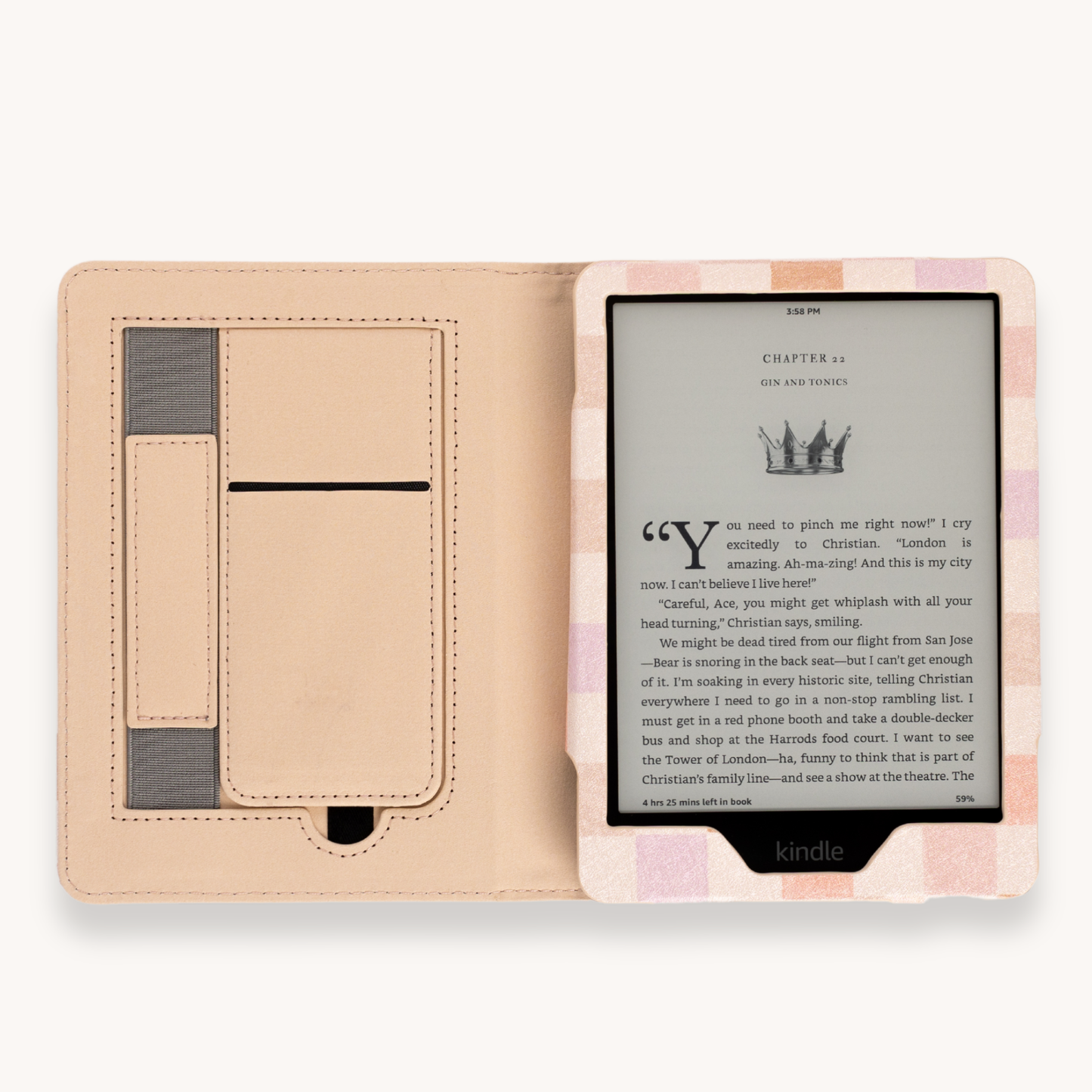 Painted Checkers Kindle Case