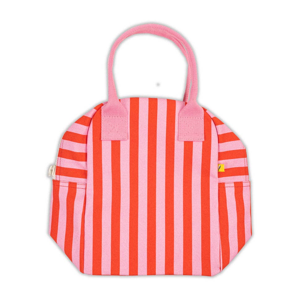 Zipper Lunch - Awning Stripe Pink