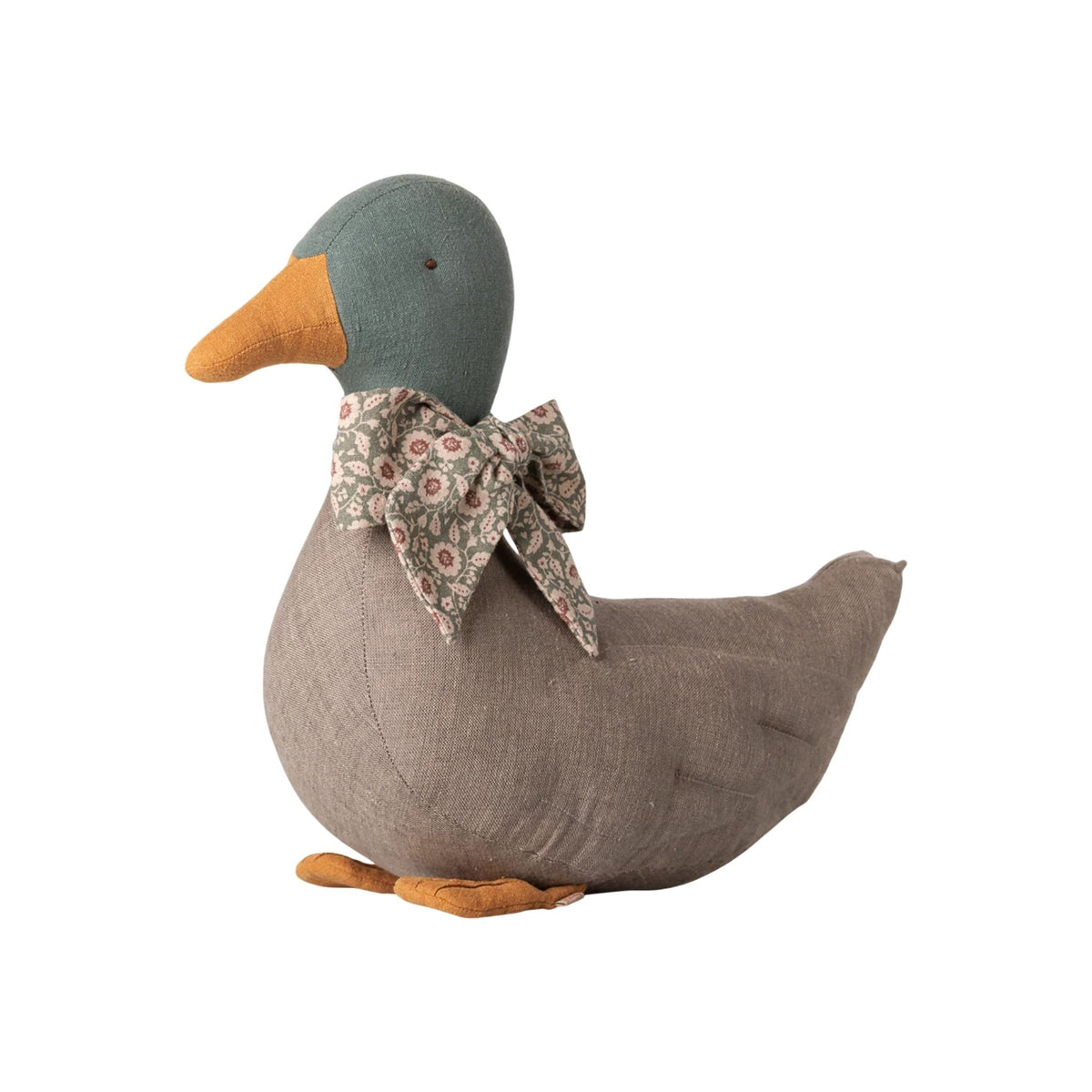 Maileg Duck with Bow | Grey
