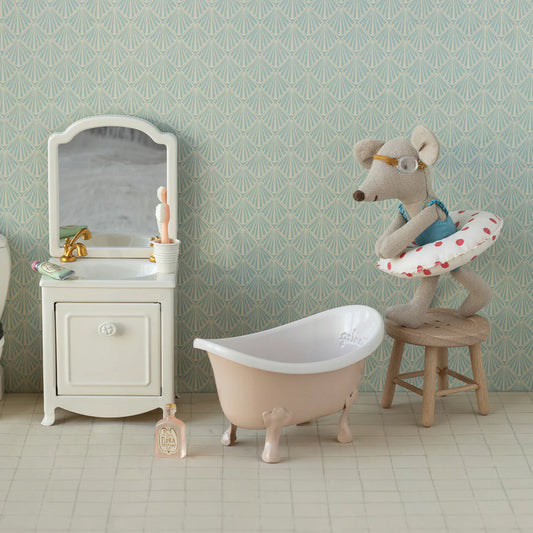 Maileg Little Sister Beach Mouse with Float — Summer Collectible