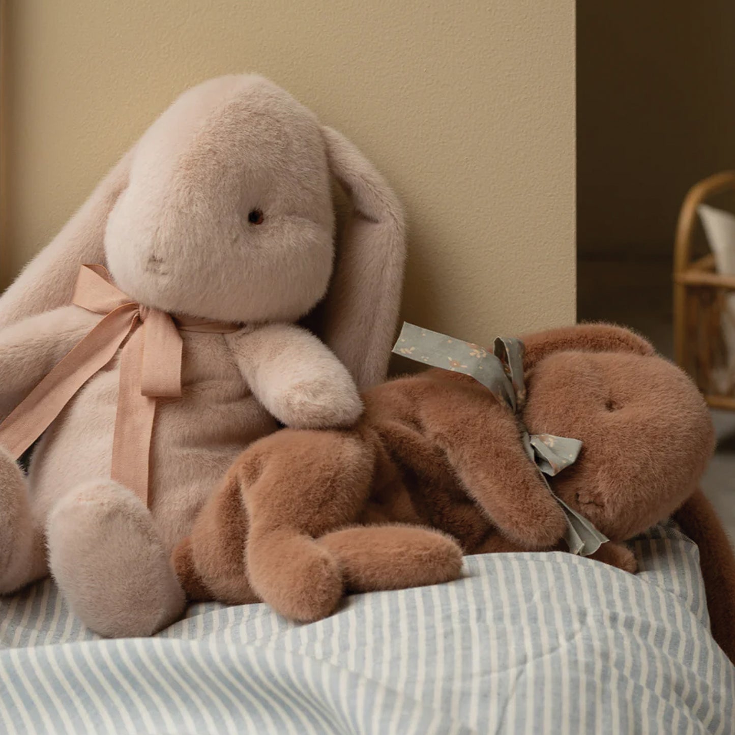 Maileg Small Sleeping Bunny in Soft Brown — Heirloom Stuffed Animal