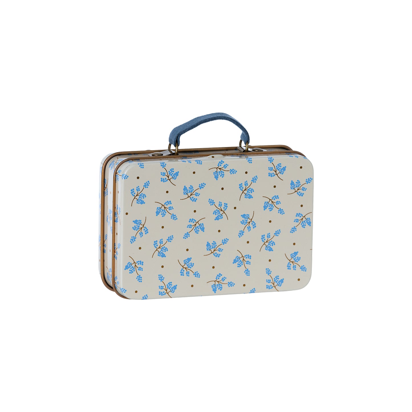 Maileg Small Suitcase Madelaine in Blue — Miniature Mouse Accessory