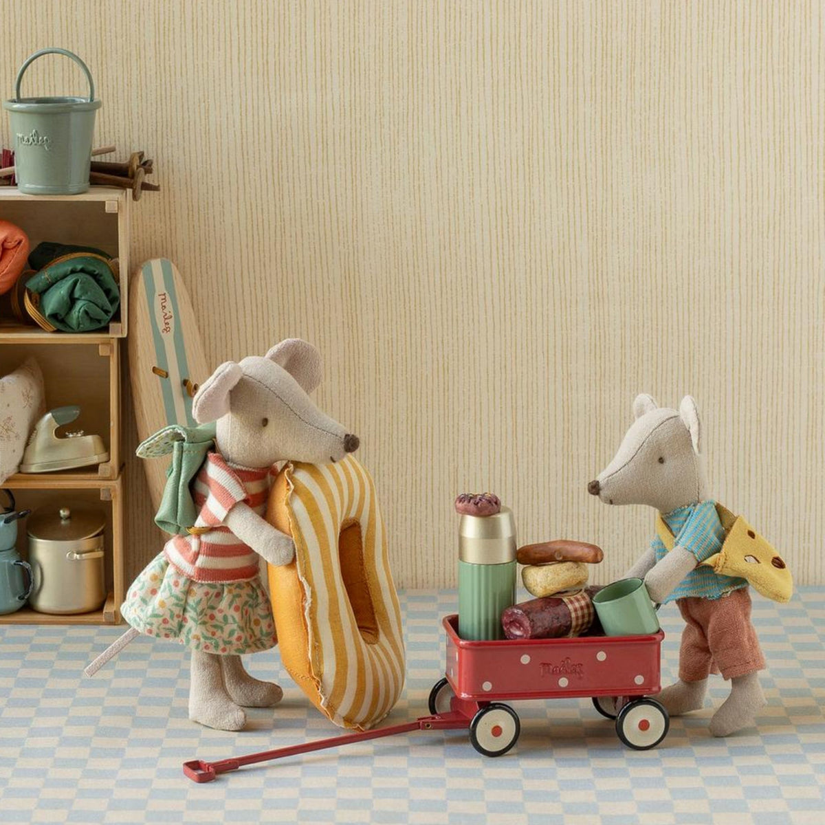 Maileg Wagon, Mouse | Red