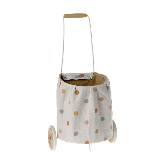 Maileg Yellow Trolley — Miniature Dollhouse Accessory