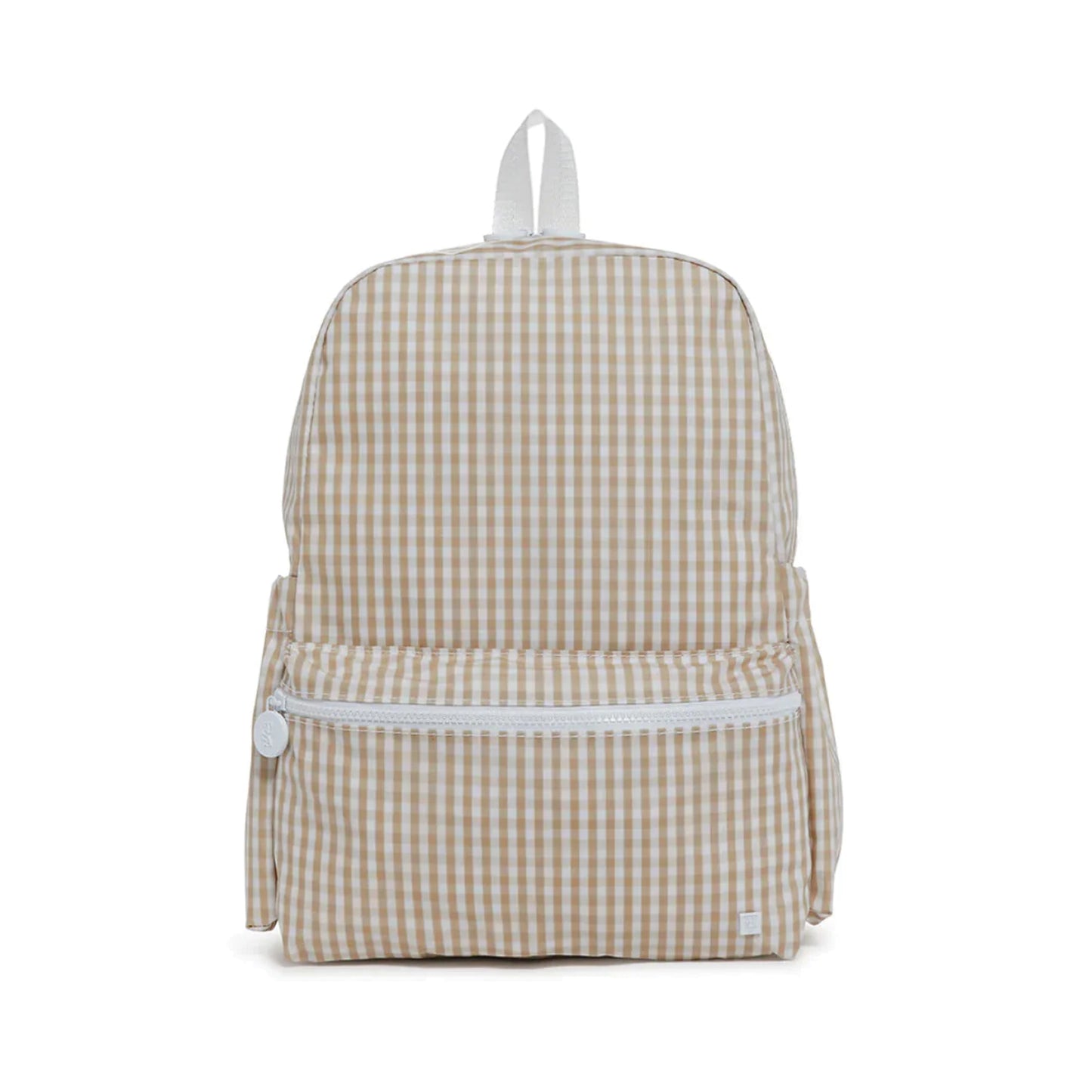 TRVL Backpacker Kids Backpack | Gingham New Khaki