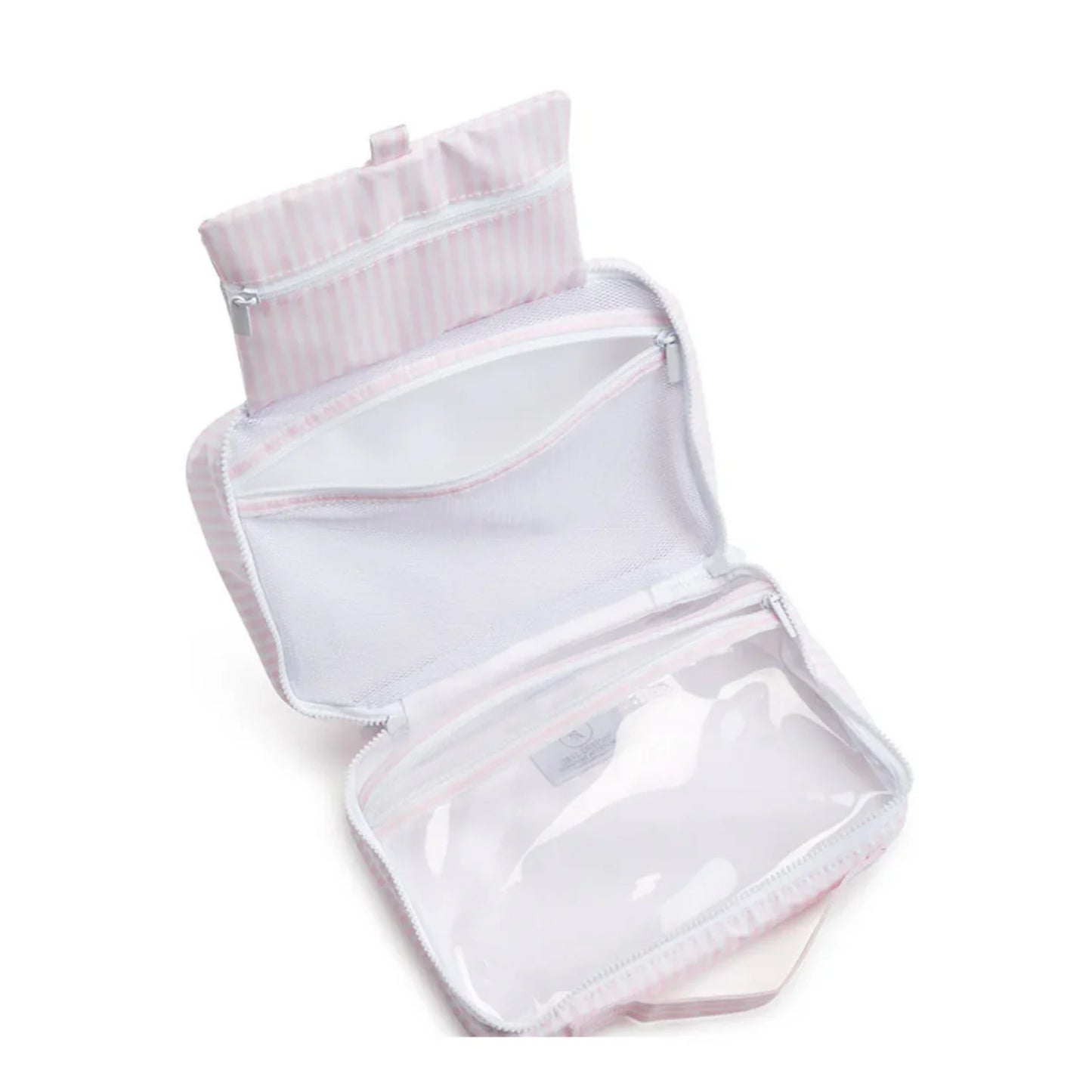 TRVL Bundle Up Hanging Toiletry Bag | Pimlico Stripe Pink