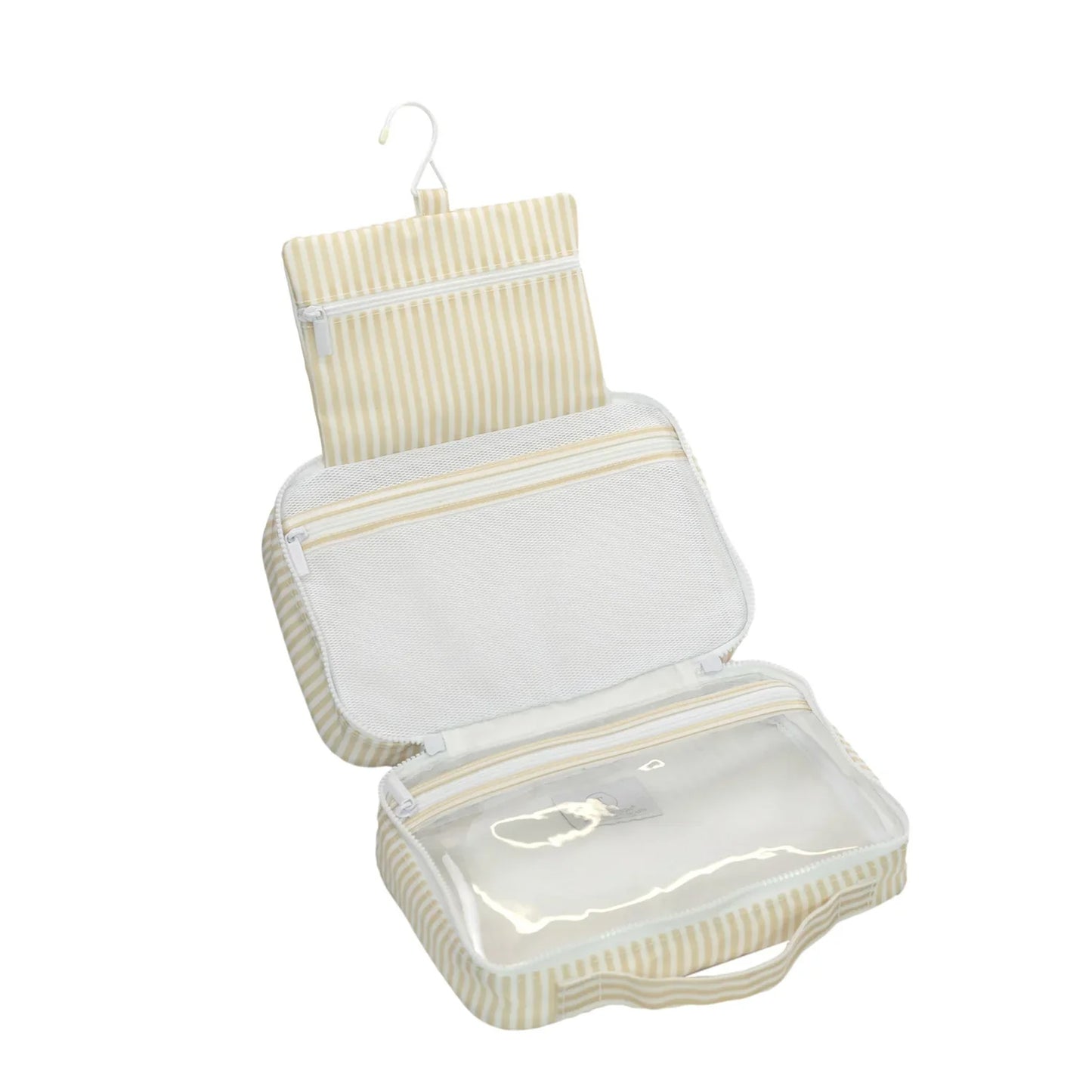 TRVL Bundle Up Hanging Toiletry Bag | Pimlico Stripe Sand