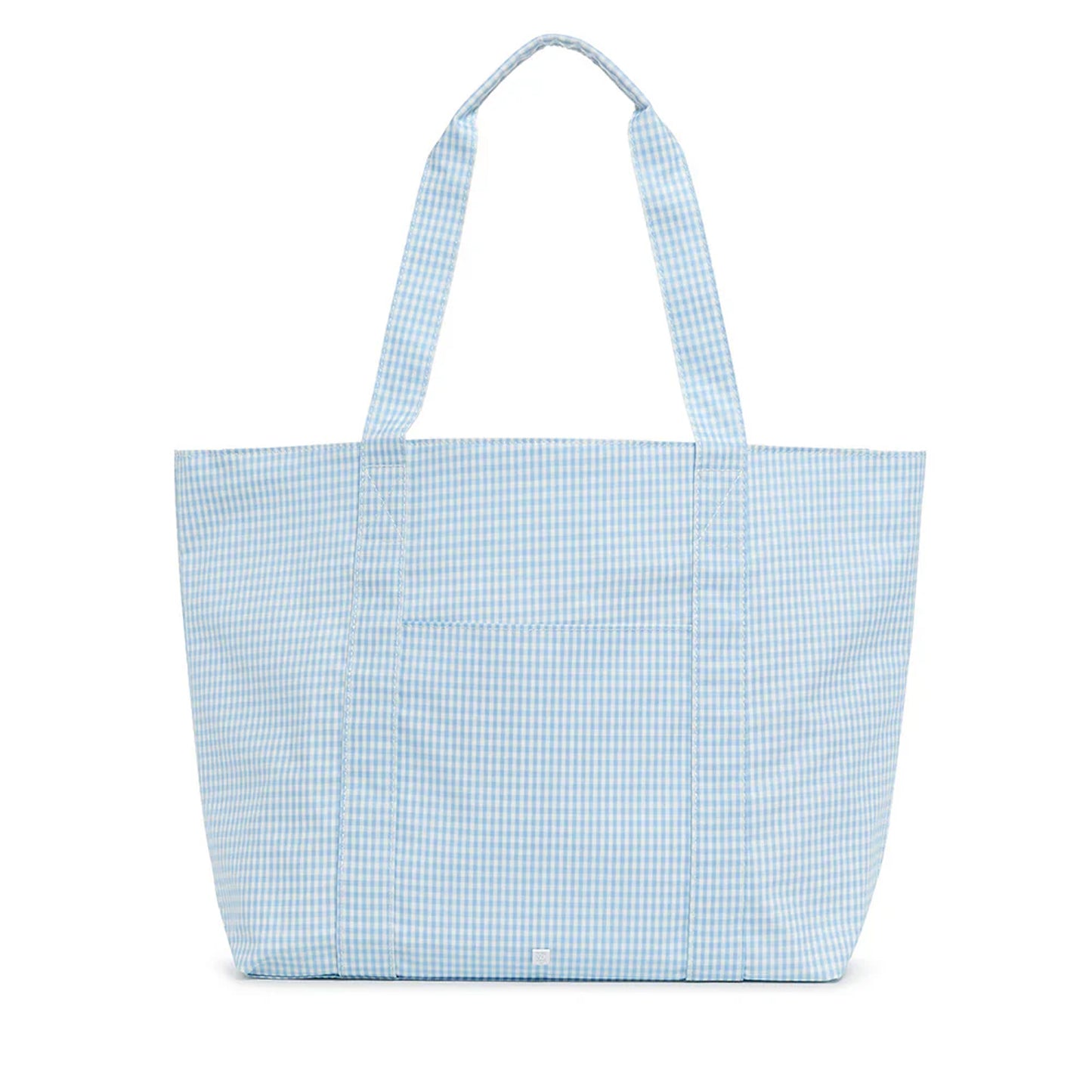TRVL Jumbo Tote | XL Tote in Gingham Sky