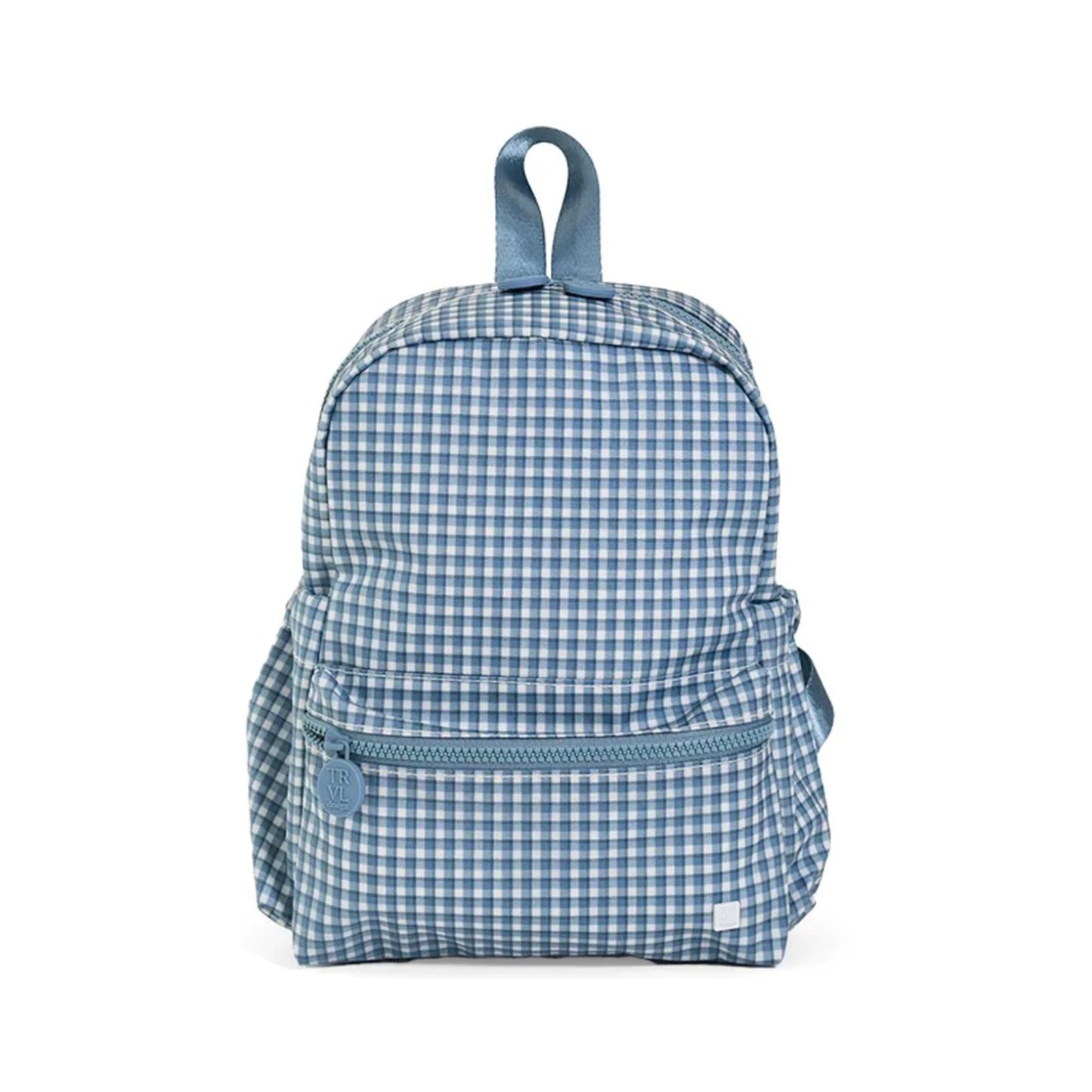 TRVL Mini Backer Kids Backpack | Rodeo Check Indigo