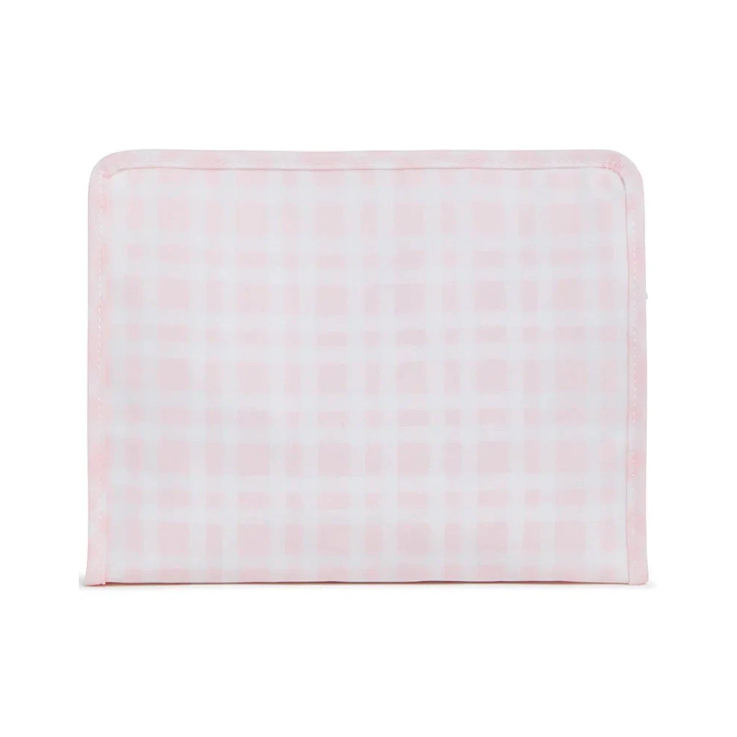TRVL Roadie Large Zip Pouch | Pimlico Plaid Pink