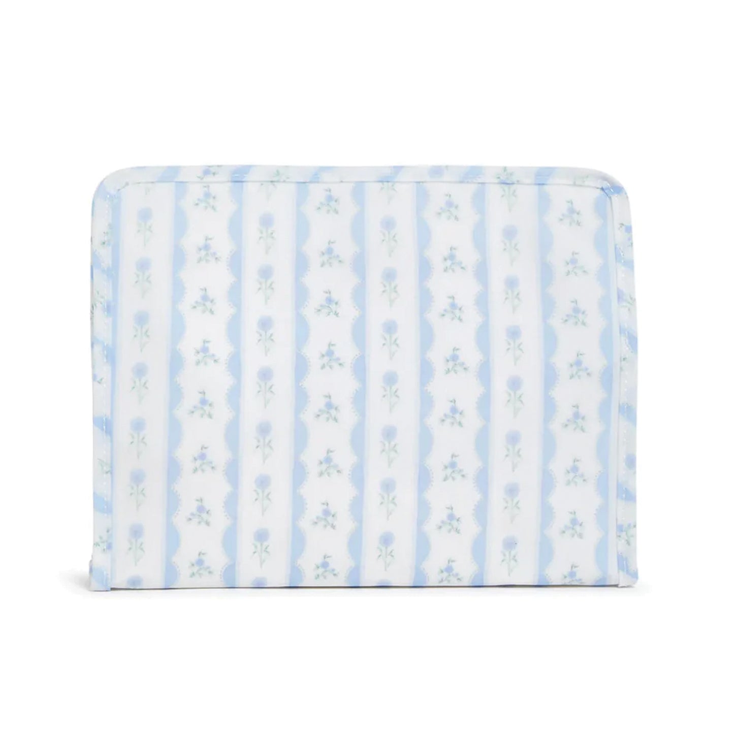 TRVL Roadie Large Zip Pouch | Ribbon Floral Blue