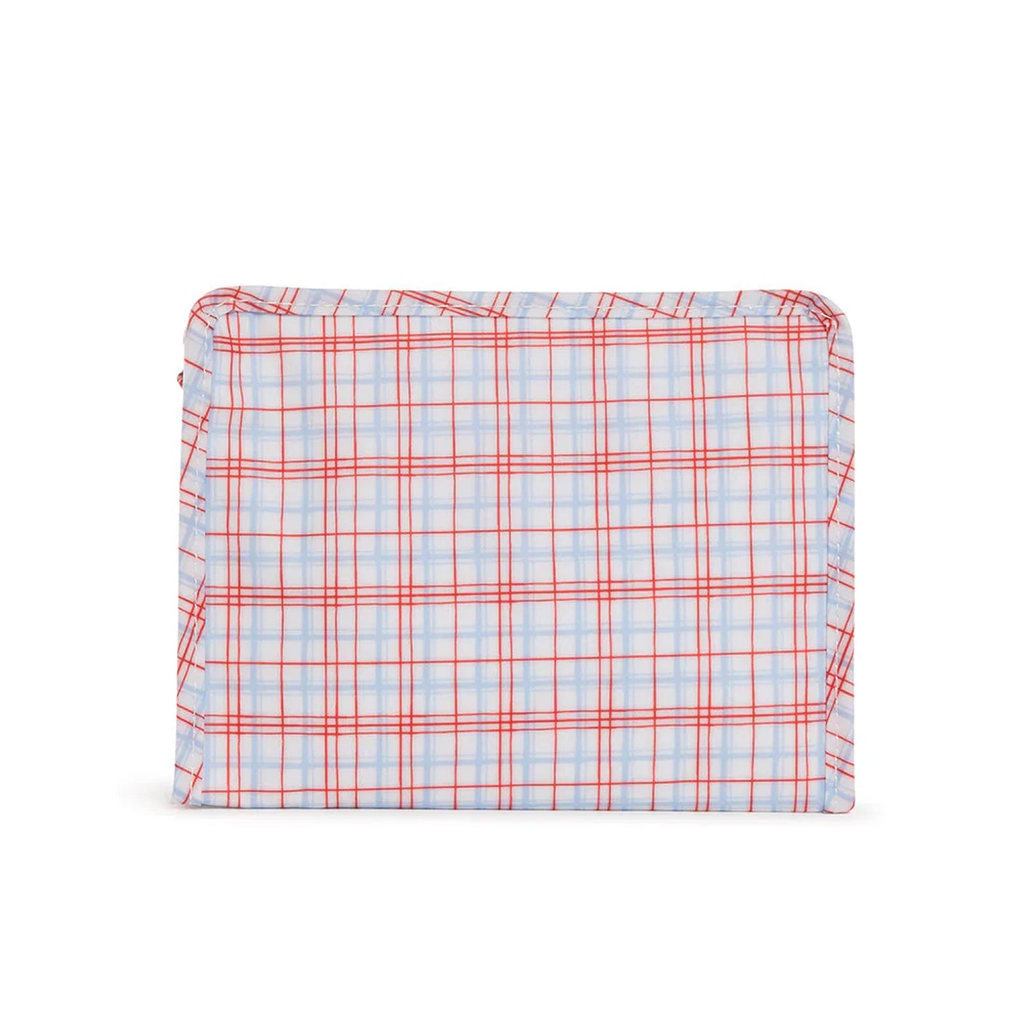 TRVL Roadie Medium Zip Pouch | Classic Plaid Red