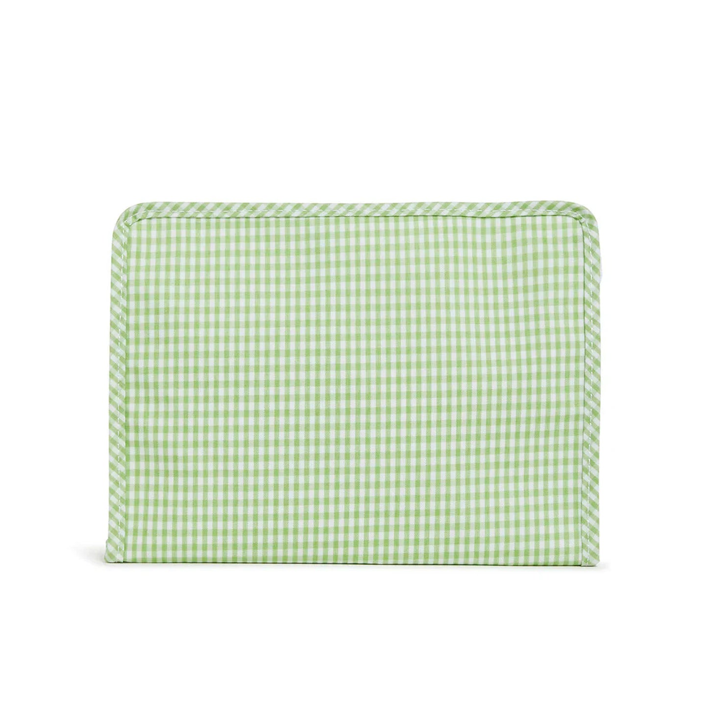 TRVL Roadie Medium Zip Pouch | Gingham Leaf