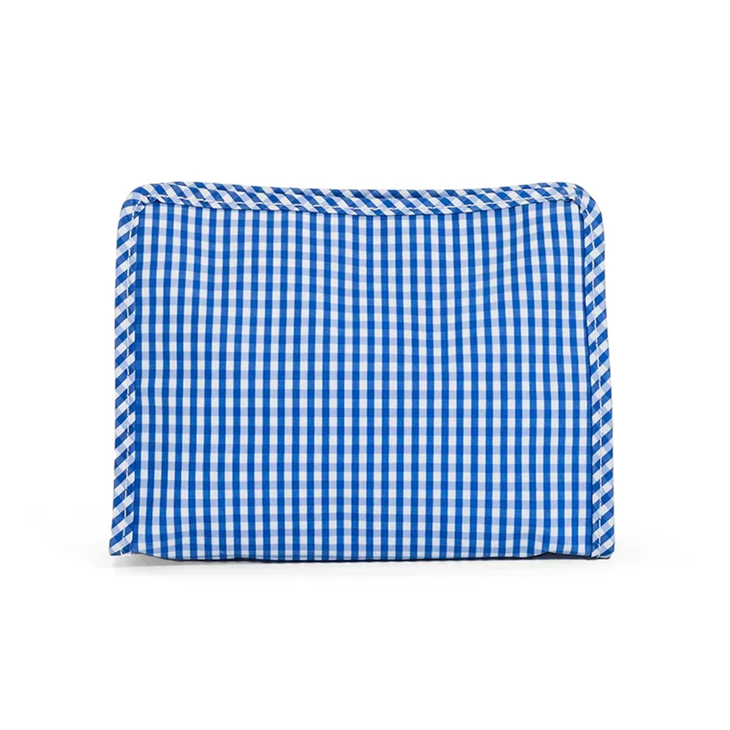 TRVL Roadie Medium Zip Pouch | Gingham Royal