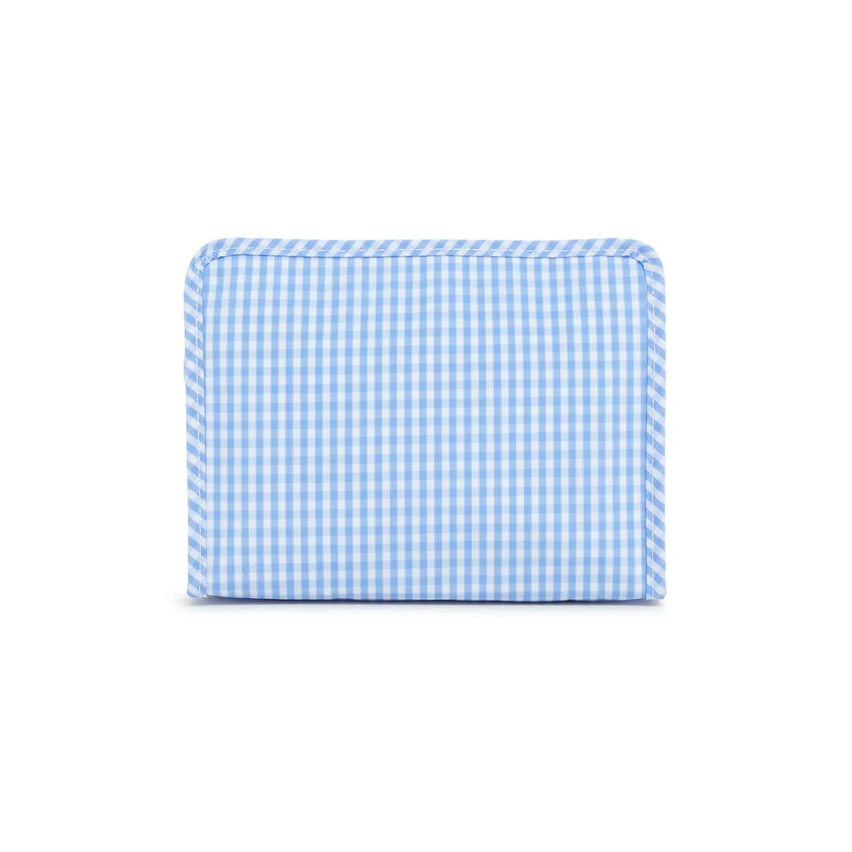 TRVL Roadie Small Zip Pouch | Gingham Sky