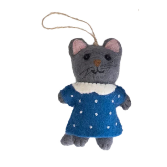 Winding Road Anime Kitten Felt Ornaments