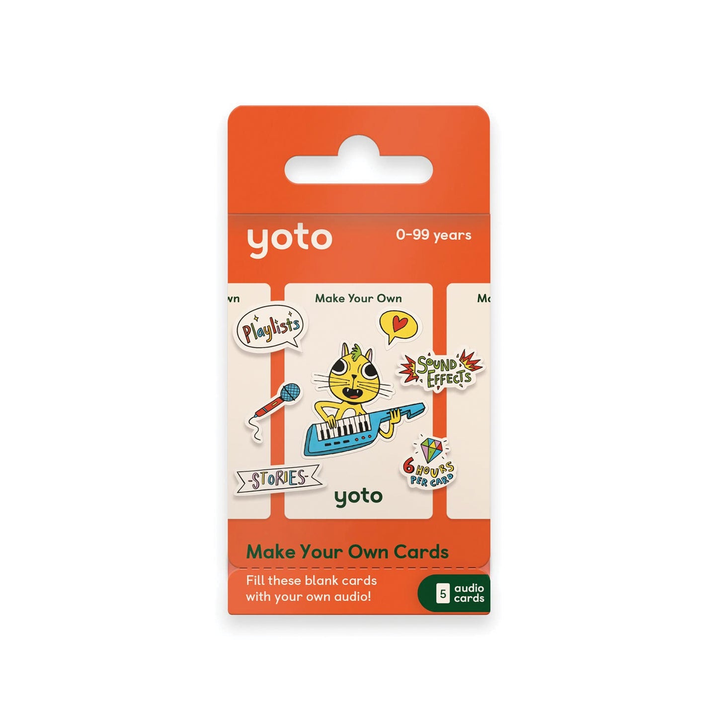 Yoto Make Your Own 5 Pack — Blank Recordable Audio Cards