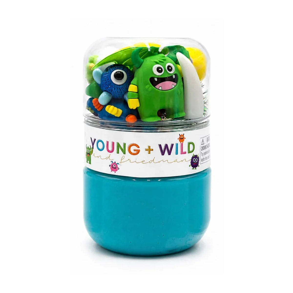Young, Wild, & Friedman Grab & Go Dough Jar – Colorful Monster