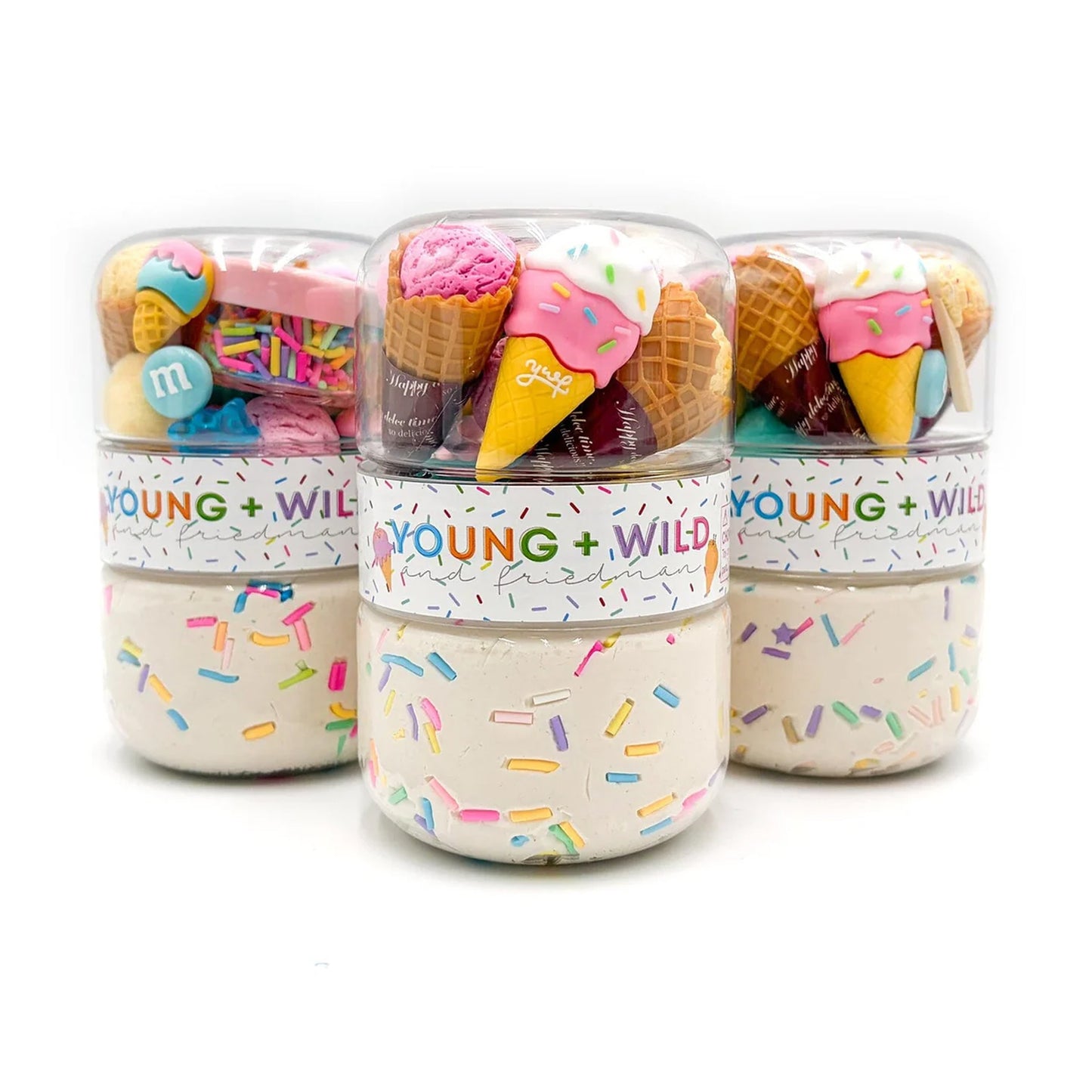 Young, Wild, & Friedman Grab & Go Dough Jar – Ice Cream