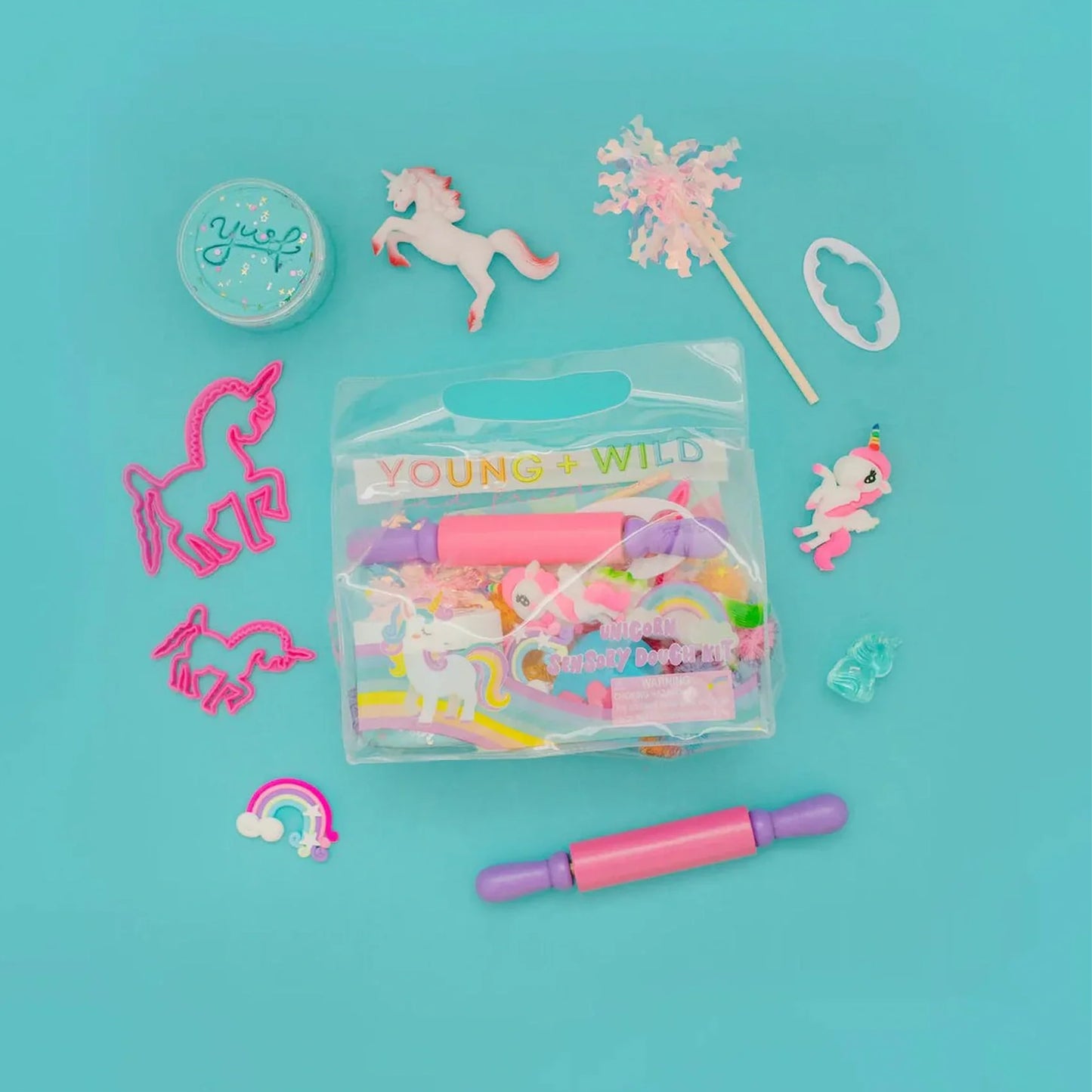 Young, Wild, & Friedman Sensory Dough Bag – Unicorn