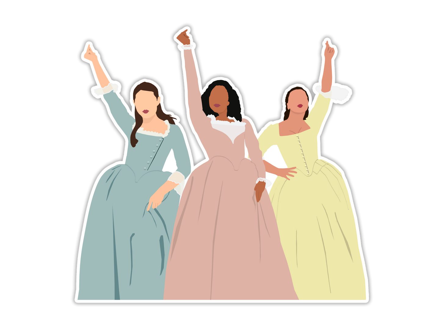Schuyler Sisters Hamilton Sticker