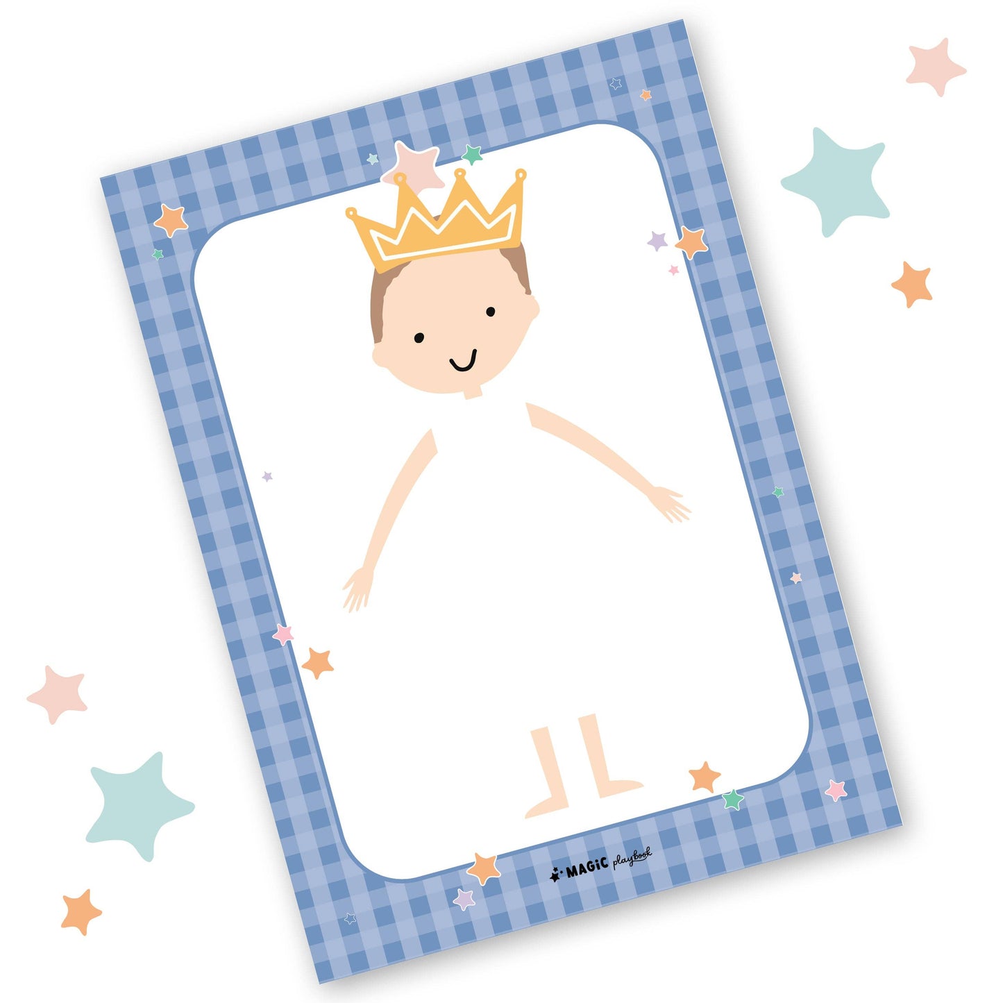 Dress-a-Doll Pretend Play Notepad (Blue)